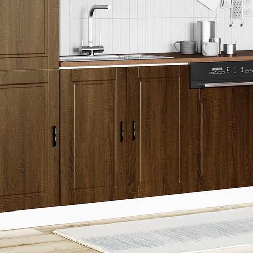 Underskab til vask Porto 80x46x81,5 cm konstrueret træ brun eg