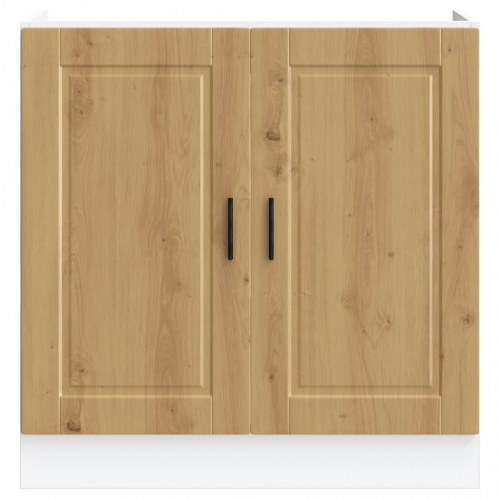 Underskab til vask Porto 80x46x81,5 cm konstrueret træ egetræ