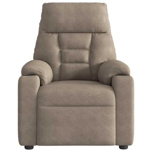 Massagestol mikrofiberstof gråbrun