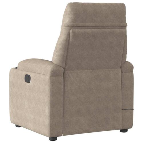Massagestol mikrofiberstof gråbrun
