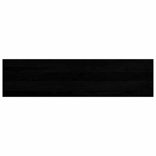 Trappemåtter 12 stk. mørkebrun 100x30x2 cm massivt egetræ