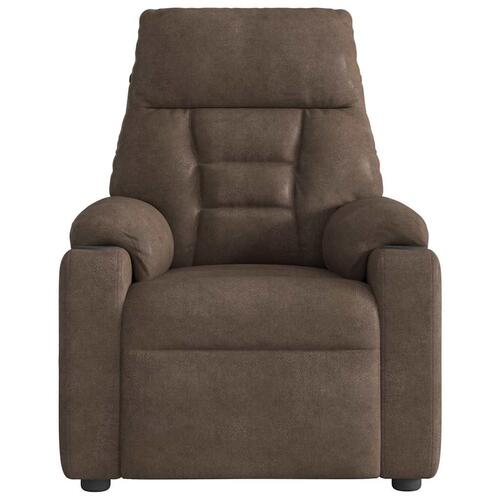 Massagestol mikrofiberstof brun