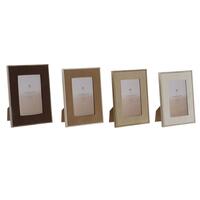 Fotoramme Home ESPRIT Brun Beige Fløjl Krystal Moderne 26 X 2,8 X 31 cm (4 enheder)