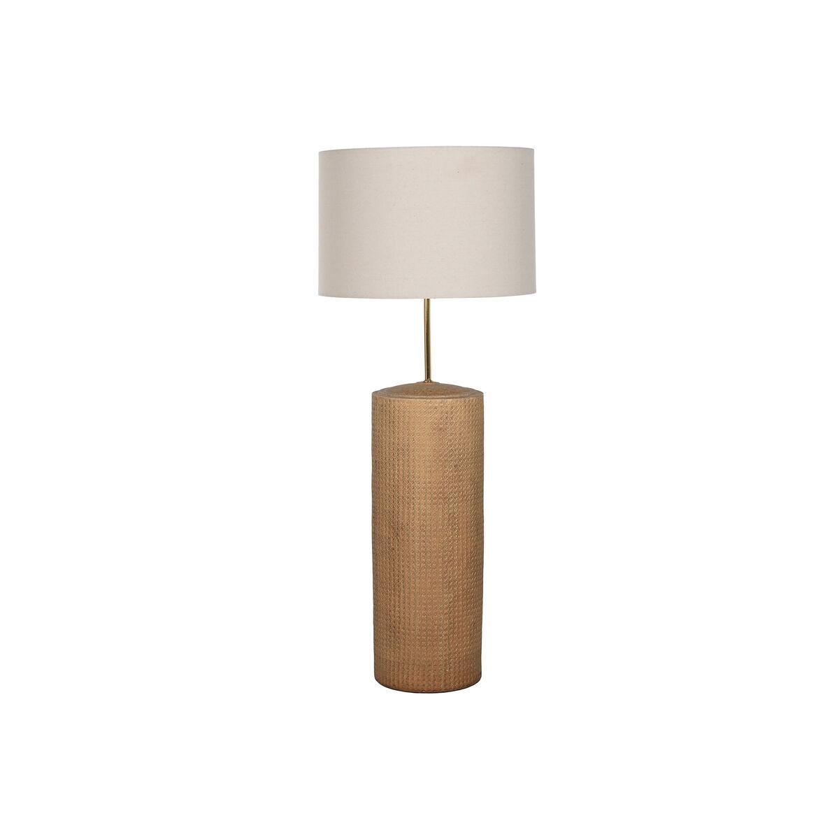 Gulvlampe - brun/beige, keramik, E27, 50 × 50 × 124,5 cm