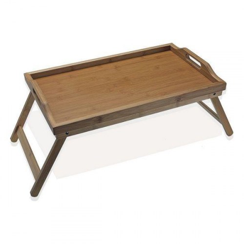 Versa sammenklappelig sengebakke i bambus/træ - 30 × 23 × 50 cm
