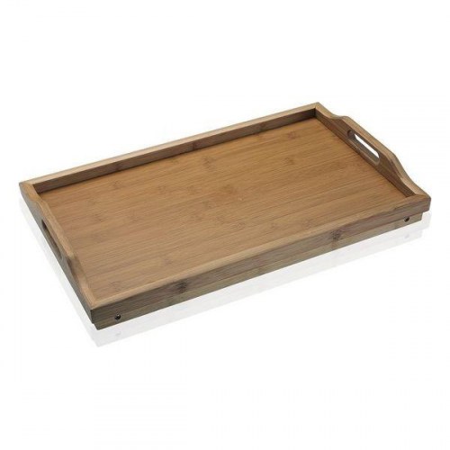 Versa sammenklappelig sengebakke i bambus/træ - 30 × 23 × 50 cm
