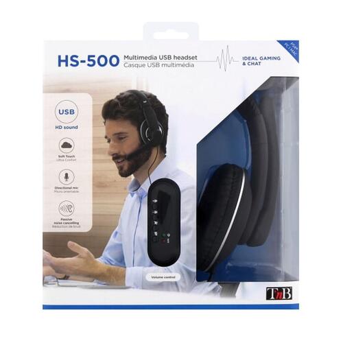 Hovedtelefoner TNB HS-500 Sort
