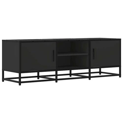 Tv-bord 120x35x41 cm konstrueret træ og metal sort