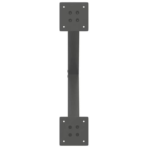 Sofabordben X-formet 2 stk 50x(42-43) cm stål antracitgrå