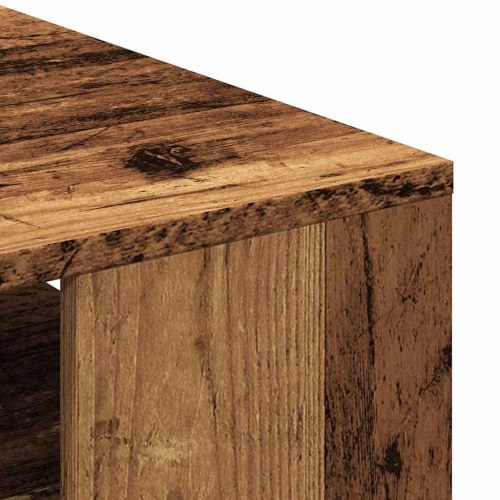 Sofabord 55 × 55 × 42 cm i konstrueret træ - antikt trælook