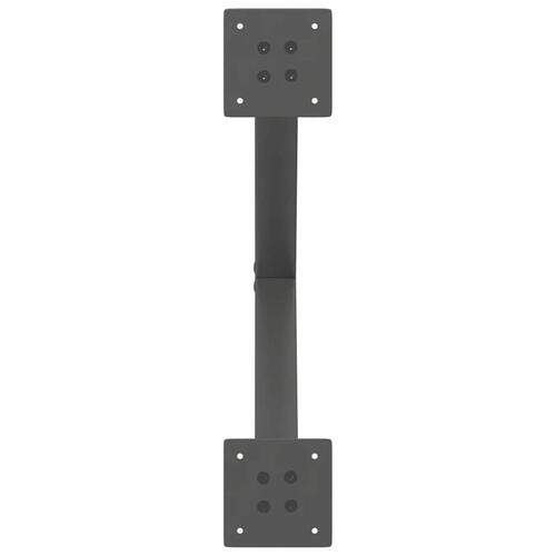 Sofabordben X-formet 2 stk 60x(42-43) cm stål antracitgrå