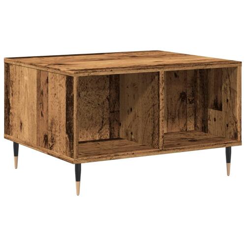 Sofabord 60x50x36,5 cm konstrueret træ antikt trælook
