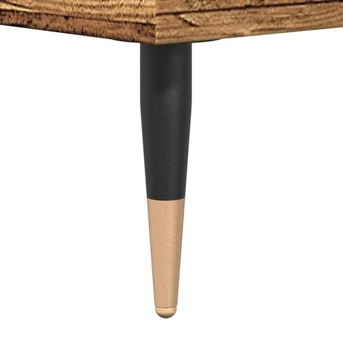 Sofabord 60x50x36,5 cm konstrueret træ antikt trælook