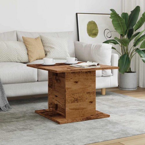 Sofabord i konstrueret træ - 55,5 × 55,5 × 40 cm, antikt trælook