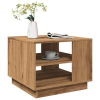 Sofabord 55x55x42 cm konstrueret træ kunsteg