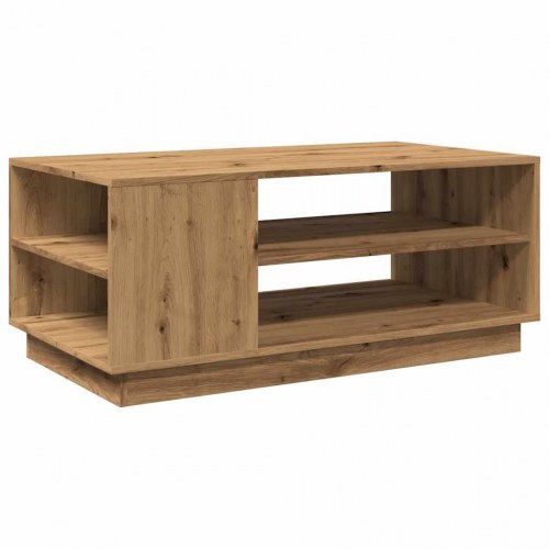Sofabord 102x55x43 cm konstrueret træ kunsteg