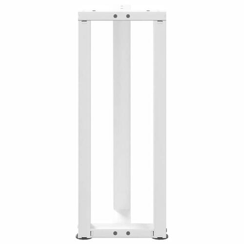Konsolbordsben T-formet 2 stk 25x28x(72-73) cm stål hvid