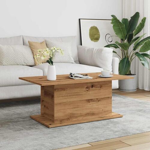 Sofabord 102x55,5x40 cm konstrueret træ kunsteg