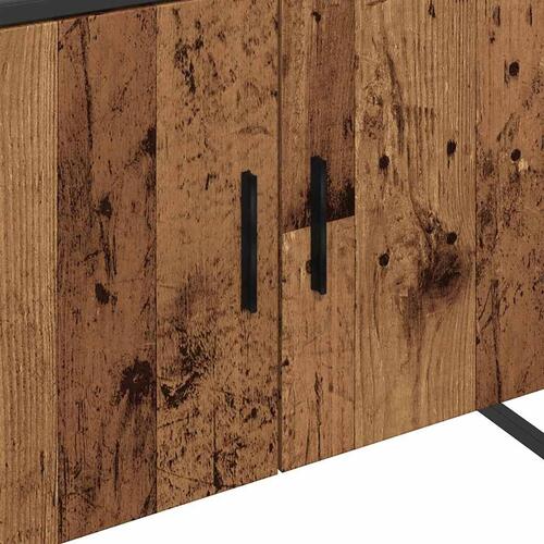 Underskab til badeværelse 80x33x60cm konstrueret træ antikt træ