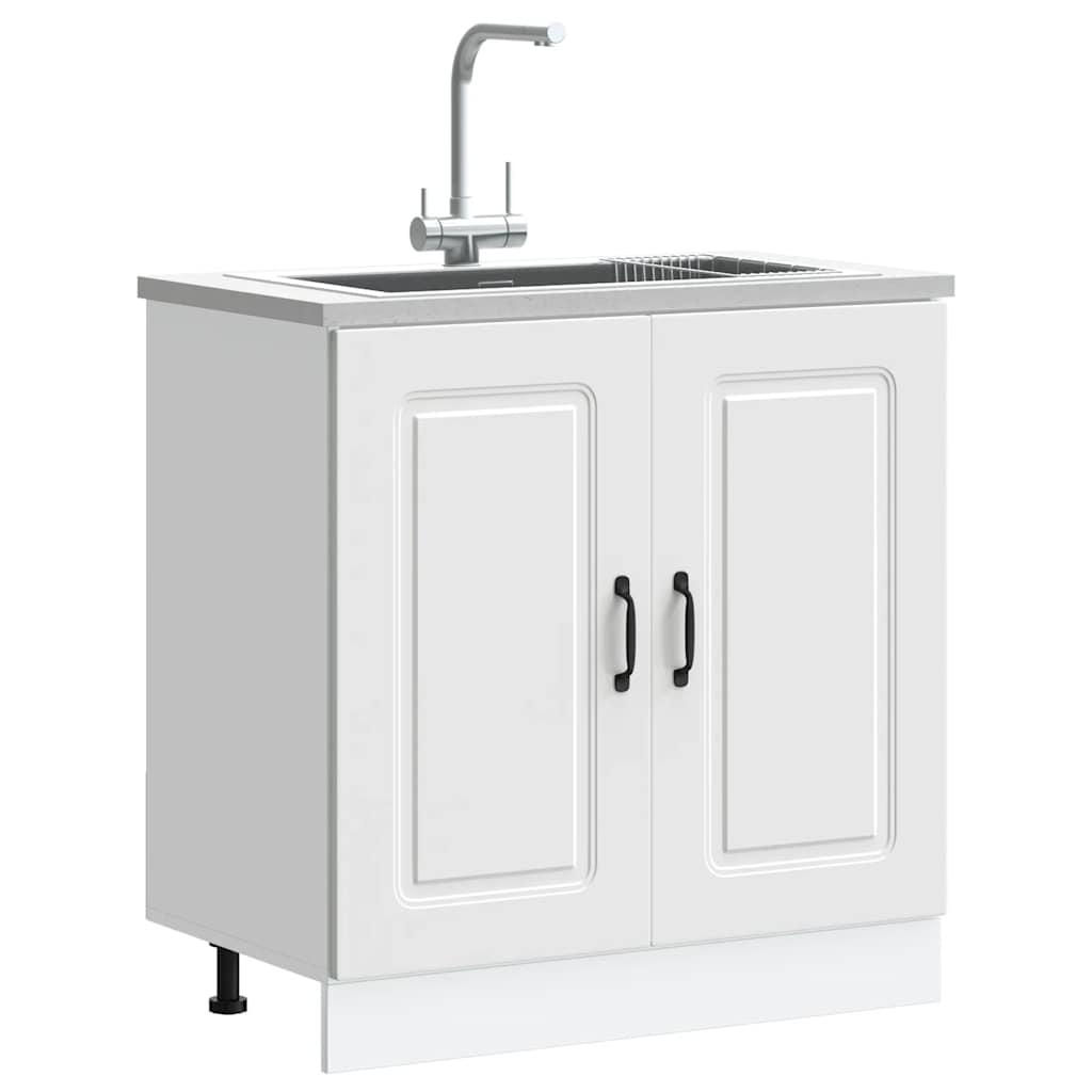 Underskab til vask Kalmar 80x46x81,5 cm konstrueret træ hvid