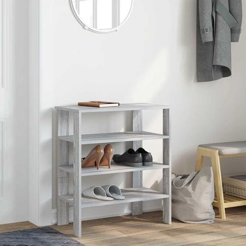 Skoreol 61x32x70 cm konstrueret træ grå sonoma-eg