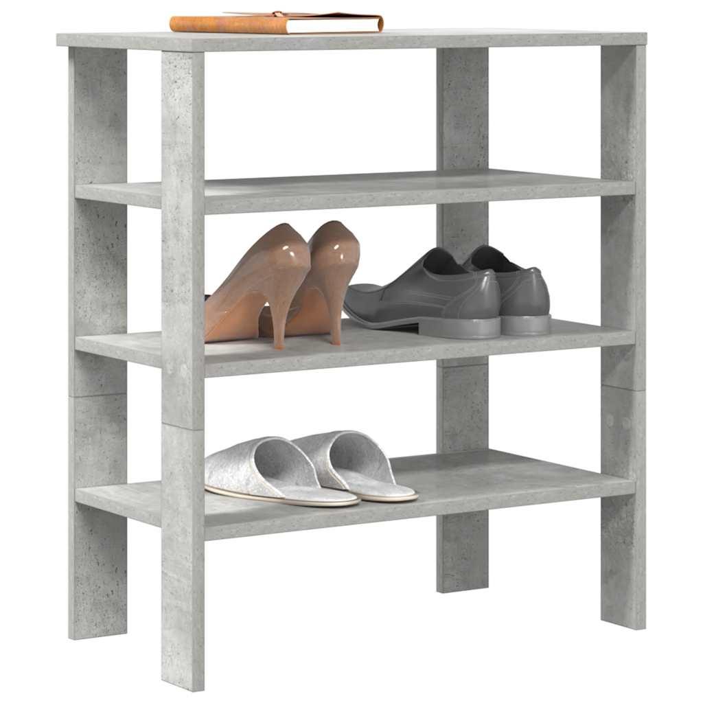 Skoreol 61x32x70 cm konstrueret træ betongrå