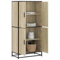 Skab 68x35x139 cm konstrueret træ sonoma-eg