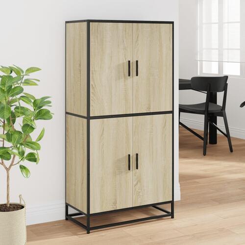 Skab 68x35x139 cm konstrueret træ sonoma-eg