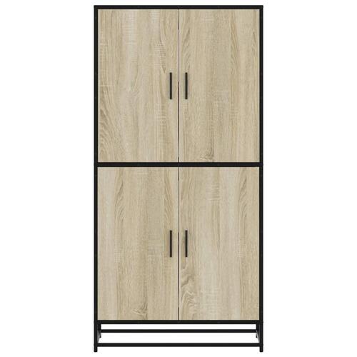 Skab 68x35x139 cm konstrueret træ sonoma-eg