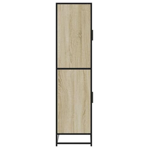 Skab 68x35x139 cm konstrueret træ sonoma-eg