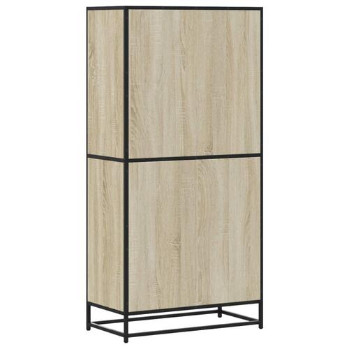 Skab 68x35x139 cm konstrueret træ sonoma-eg