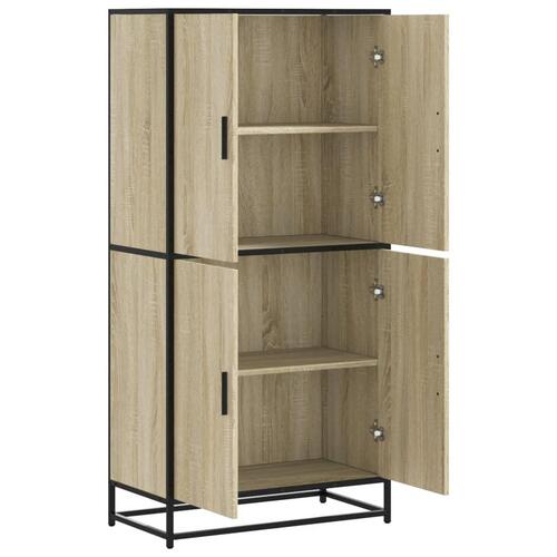 Skab 68x35x139 cm konstrueret træ sonoma-eg