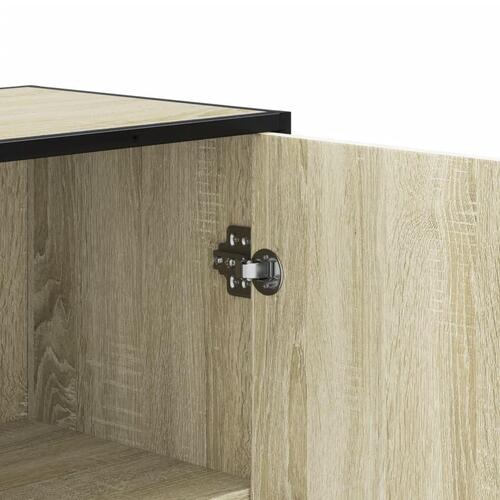 Skab 68x35x139 cm konstrueret træ sonoma-eg