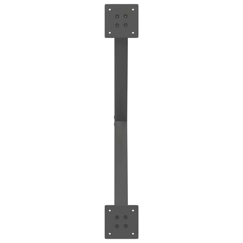 Sofabordben X-formet 2 stk 70x(42-43) cm stål antracitgrå