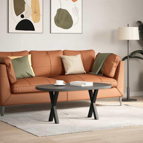 Sofabordben X-formet 2 stk 28x(42-43) cm stål sort