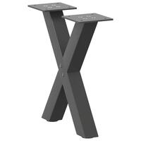 Sofabordben X-formet 2 stk 40x(30-31) cm stål antracitgrå