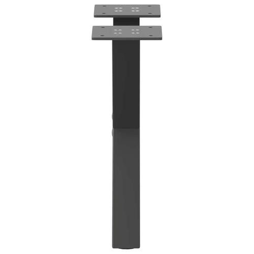 Sofabordben X-formet 2 stk 40x(30-31) cm stål antracitgrå