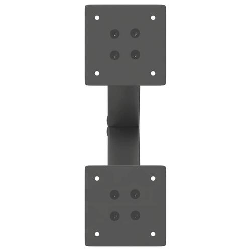 Sofabordben X-formet 2 stk 40x(30-31) cm stål antracitgrå