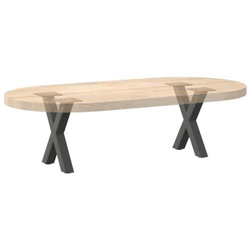 Sofabordben X-formet 2 stk 40x(30-31) cm stål antracitgrå