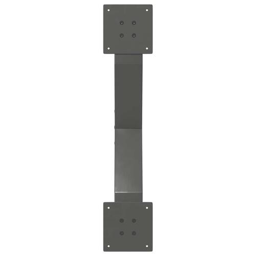Sofabordben X-formet 2 stk 70x(30-31) cm stål antracitgrå