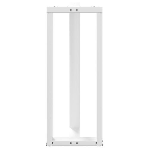 Barbordsben T-formet 2 stk 40x35x(100-101) cm stål hvid