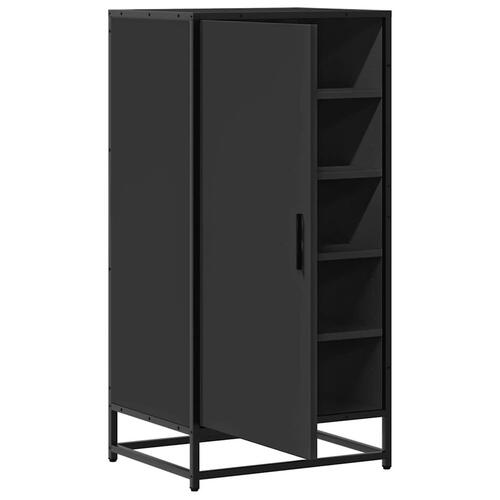 Skostativ 48x38x97,5 cm konstrueret træ sort