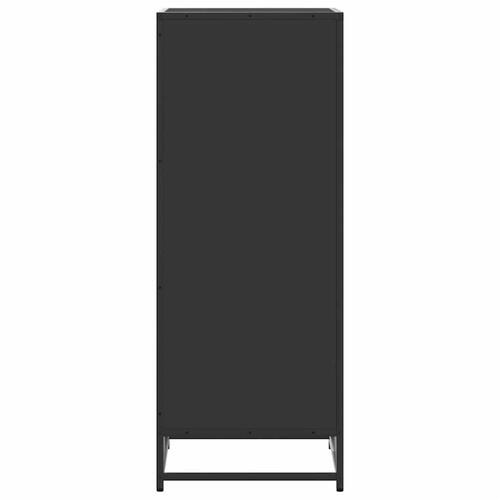 Skostativ 48x38x97,5 cm konstrueret træ sort