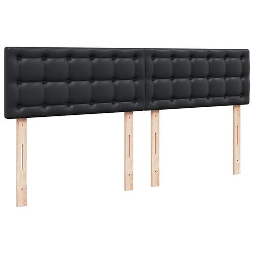 Osmannisk seng med madrasser & LEDs 180x200 cm kunstlæder sort
