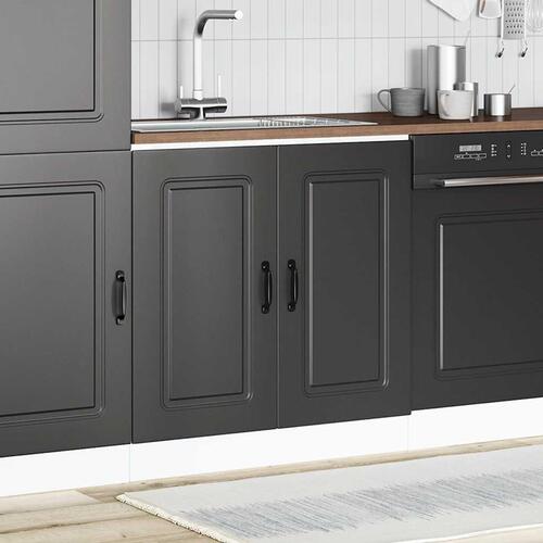 Underskab til vask Kalmar 80x46x81,5 cm konstrueret træ sort