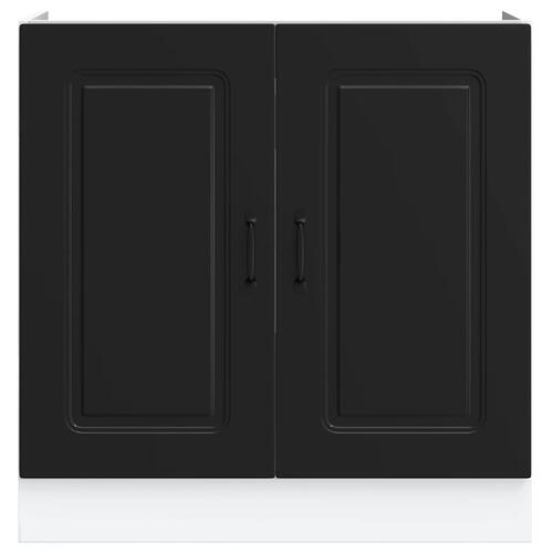 Underskab til vask Kalmar 80x46x81,5 cm konstrueret træ sort