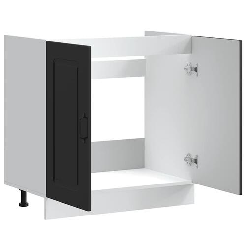 Underskab til vask Kalmar 80x46x81,5 cm konstrueret træ sort