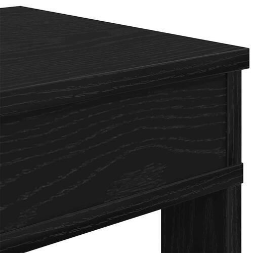Skostativ 80x30x98 cm konstrueret træ sort