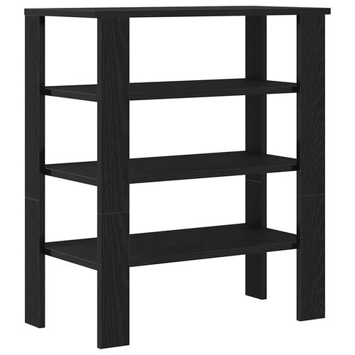 Skostativ 61x32x70 cm konstrueret træ sort