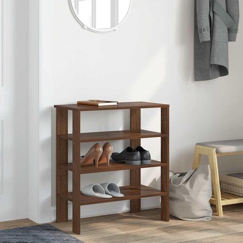 Skoreol 61x32x70 cm konstrueret træ brun egetræsfarve